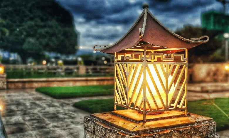 lampa ogrodowa, oświetlenia ogrodu, źródło światła